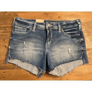 Silver Jeans W29 L4 NWT shorts Berkley blue denim